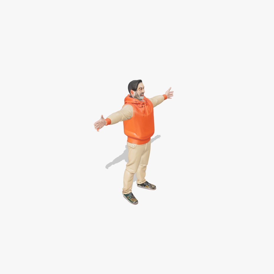 Casual Hoodie Outfit model pack
